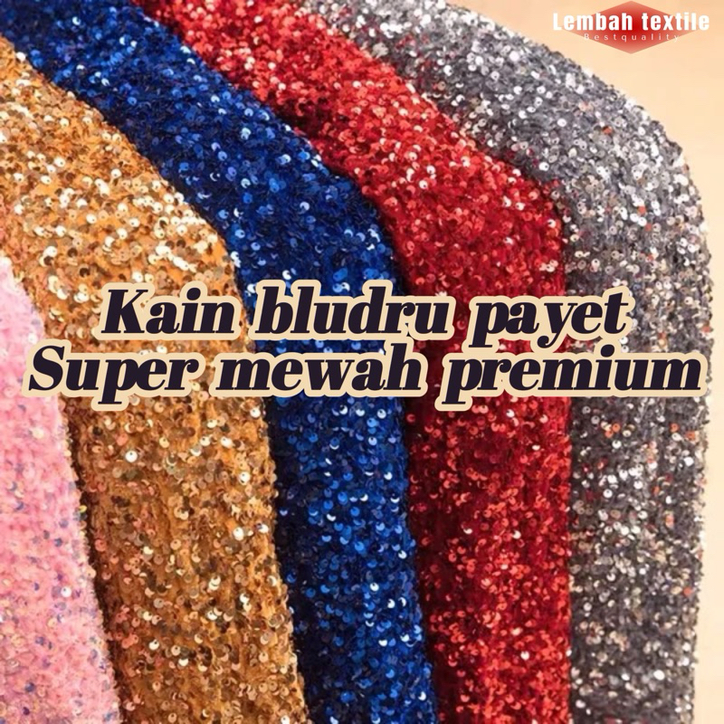 PROMO Kain Bludru Payet Mewah/Kain Bludru Payet Premium/Kain Bludru Payet