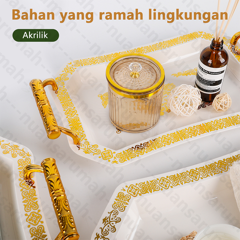 Nampan Aesthetic Nampan Besar Nampan Plastik Nampan Persegi Panjang Eropa Nampan Buah Nampan Teh