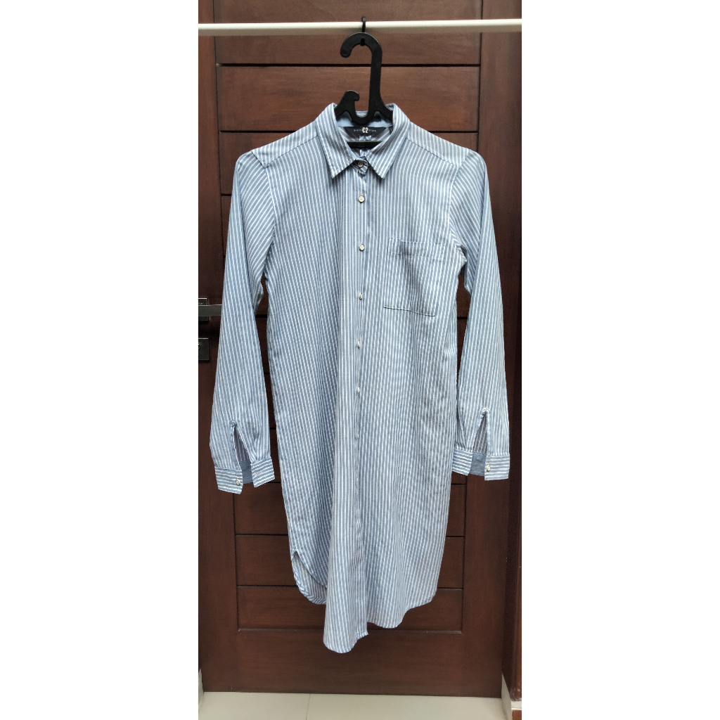 Kemeja Tunik Salur Biru