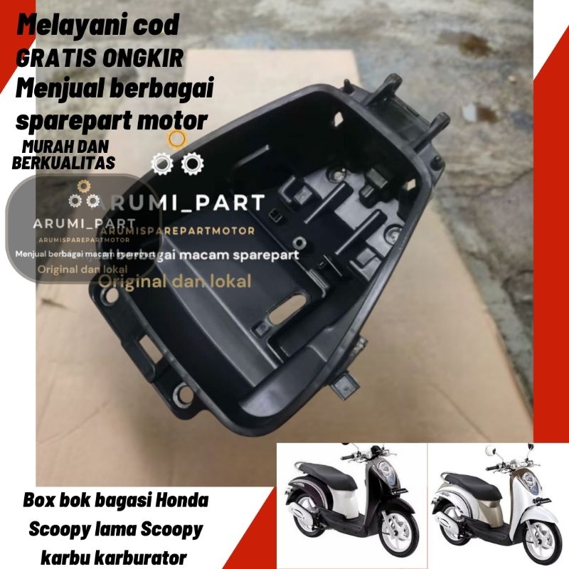 Box bok bagasi Honda Scoopy lama karbu karbulator (KYT)