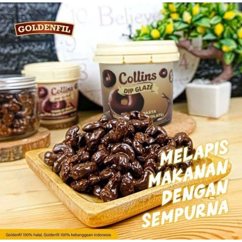 

Collins Dip Glaze Chocolate Choco Crunchy Strawberry Matcha Tiramisu Saus Manis