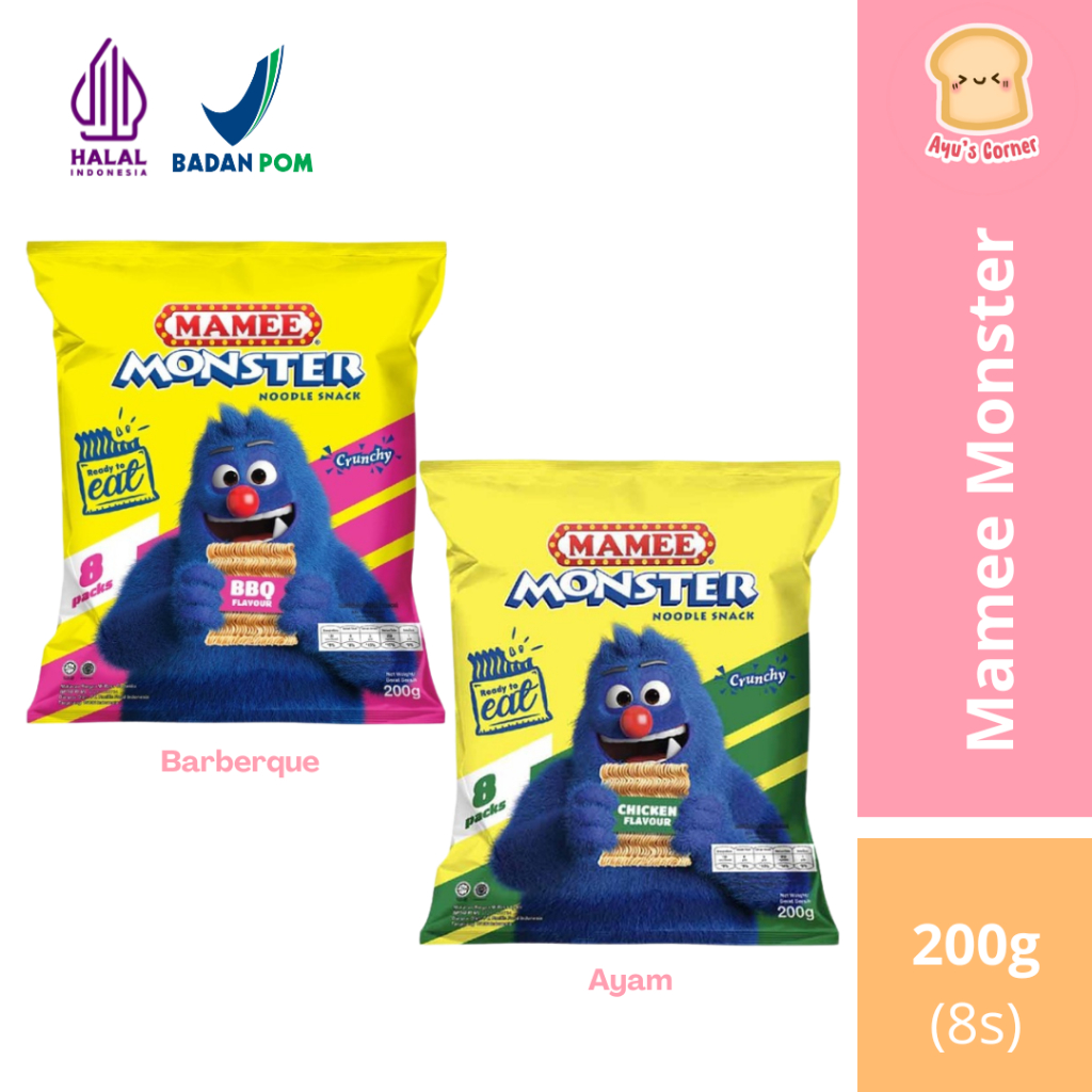 

Mamee Monster Noodle Snack Barberque Ayam 200g (8s)