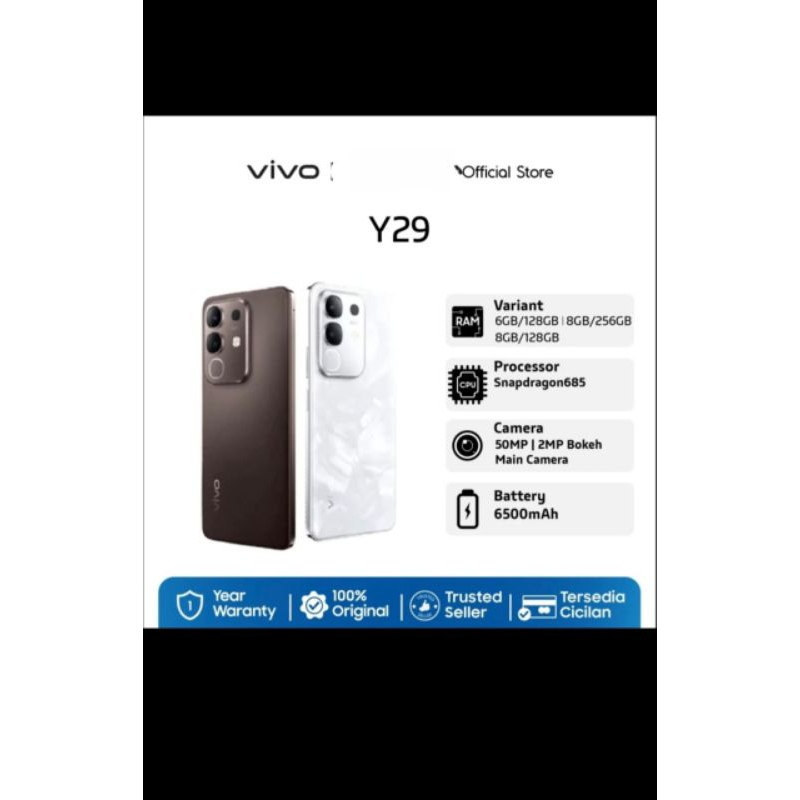 VIVO Y29 6/128 | 8/128 | 8/256 GARANSI RESMI VIVO