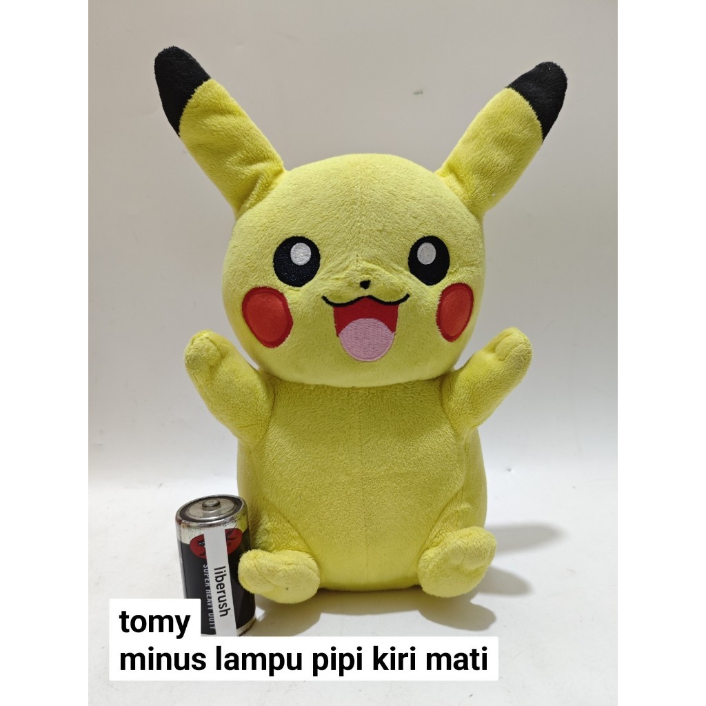 tomy pokemon pikachu my friend talking pikachu plush doll boneka robot