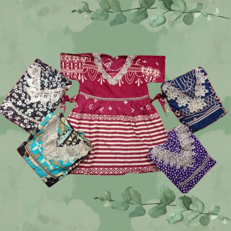 Daster anak anak motif batik arabian | Daster anak perempuan | Daster lucu anak perempuan