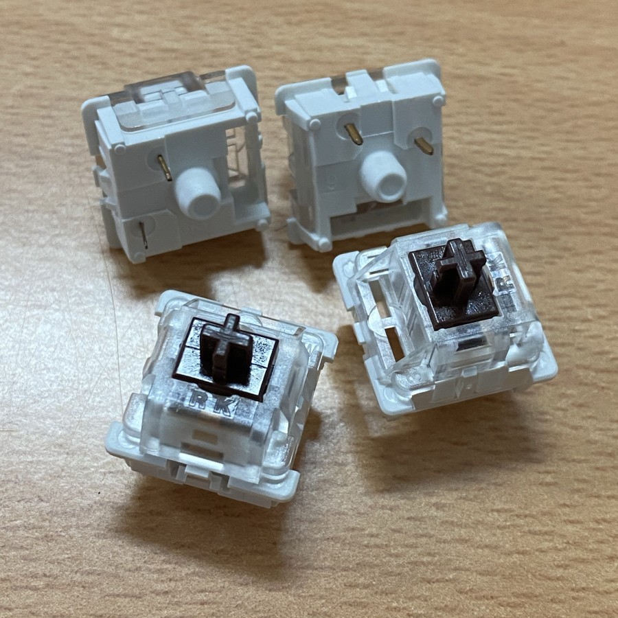 RK Brown switch copotan RK68 lubed krytox
