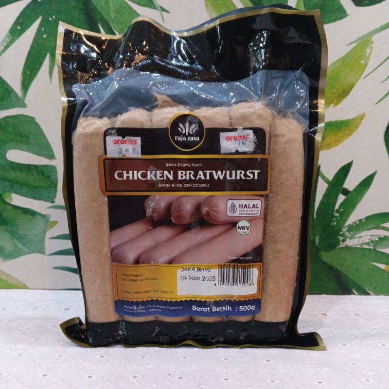 

Raja Rasa Chicken Bratwurst/ Sosis Daging Ayam 500gr HALAL