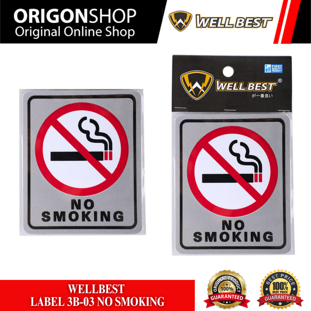 

WELLBEST Label 3B-03 No Smoking / Label Stiker