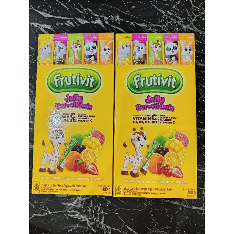 

FRUITIVIT JELLY BERVITAMIN 20 STIK 400 GRAM