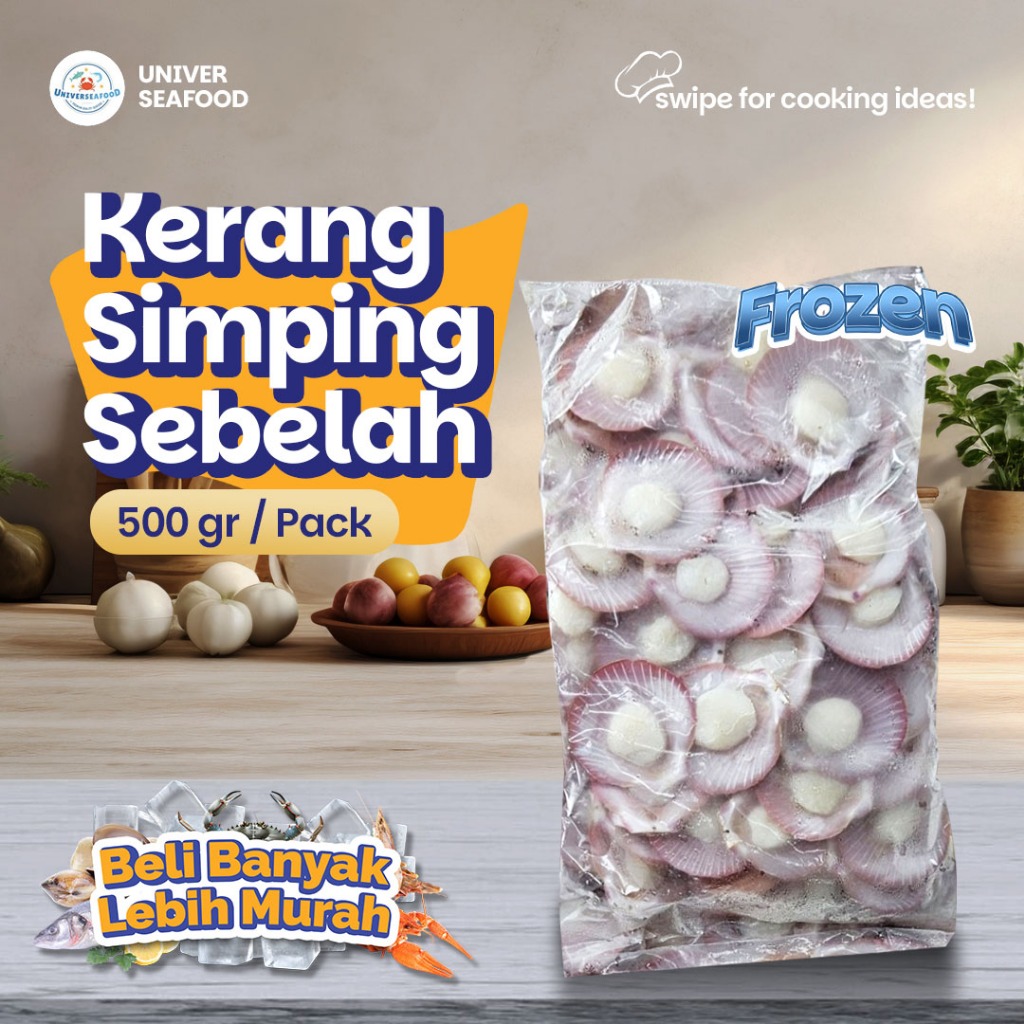 

Kerang Simping Sebelah 500gr