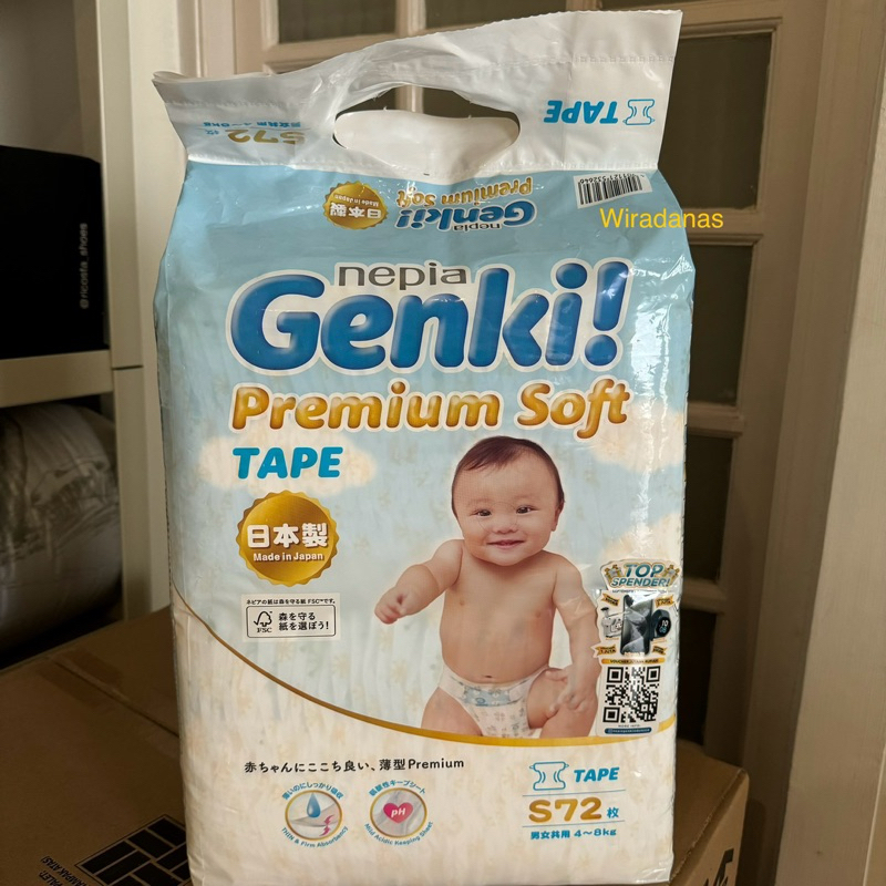 Nepia genki tape size S // popok genki perekat ukuran S