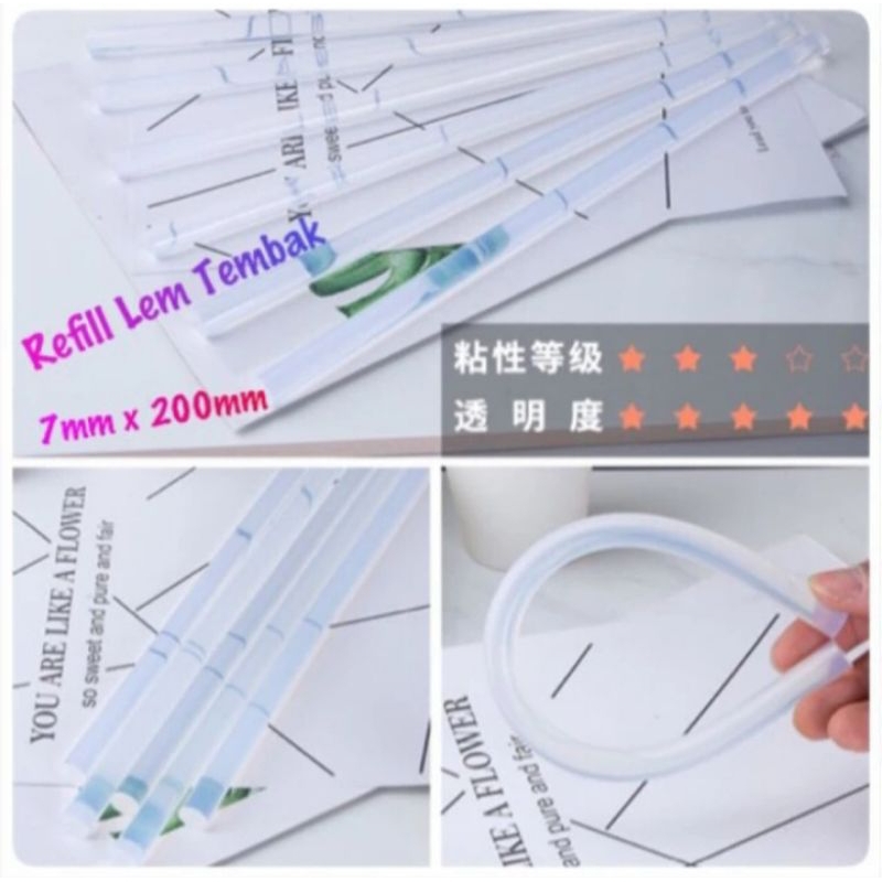 

LEM STICK GLUE GUN KECIL LEM BAKAR REFIL LEM TEMBAK