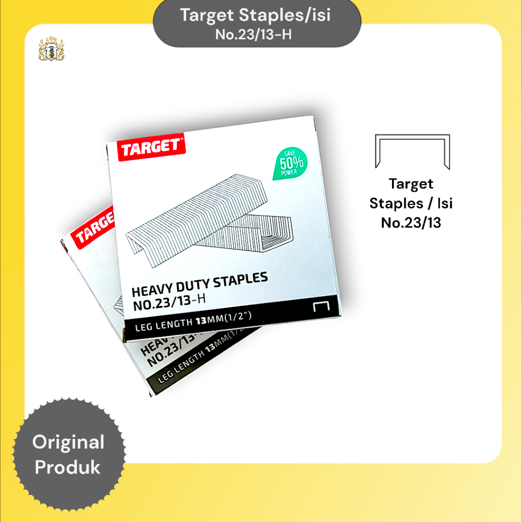 

Isi Stapler Target NO. 23 / 13-H Isi 1000 pcs Serbaguna