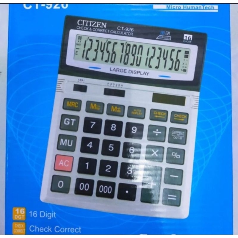 

KALKULATOR CITIZEN BESAR 16 DIGIT CT 926