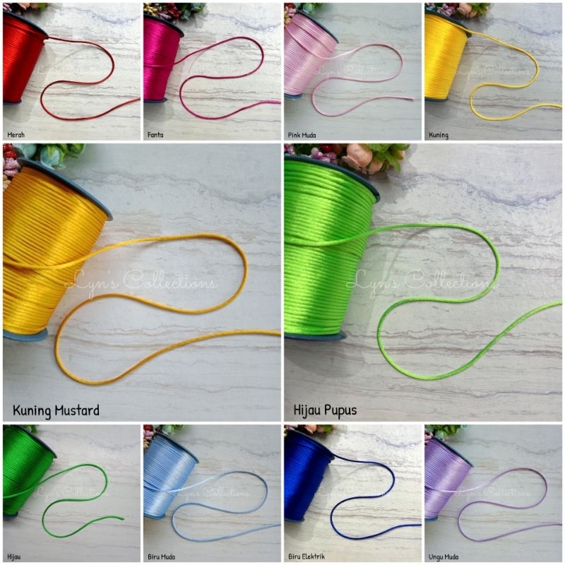 

Tali Shanghai 2mm | Tali Cina Kilat Per Yard (+/- 90cm)