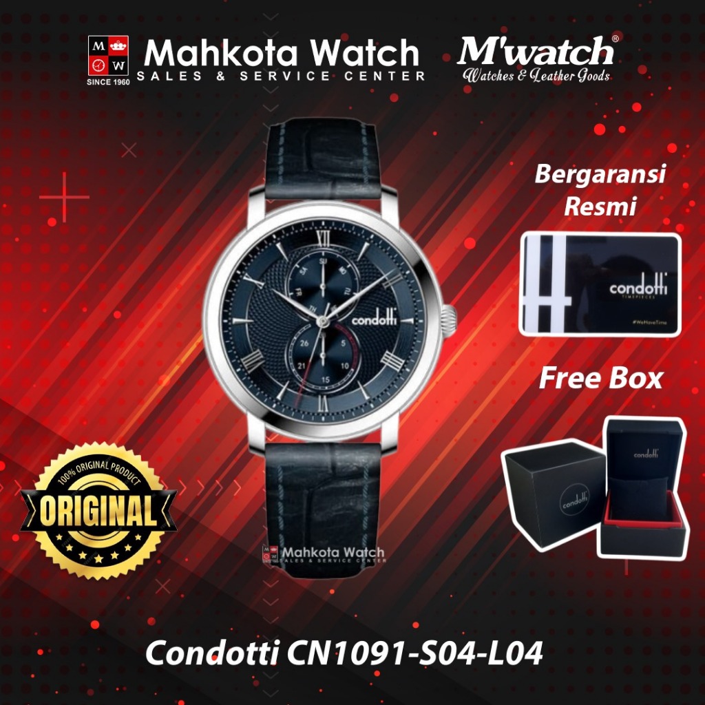 JAM TANGAN PRIA CONDOTTI CN1091-S04-L04 ORIGINAL