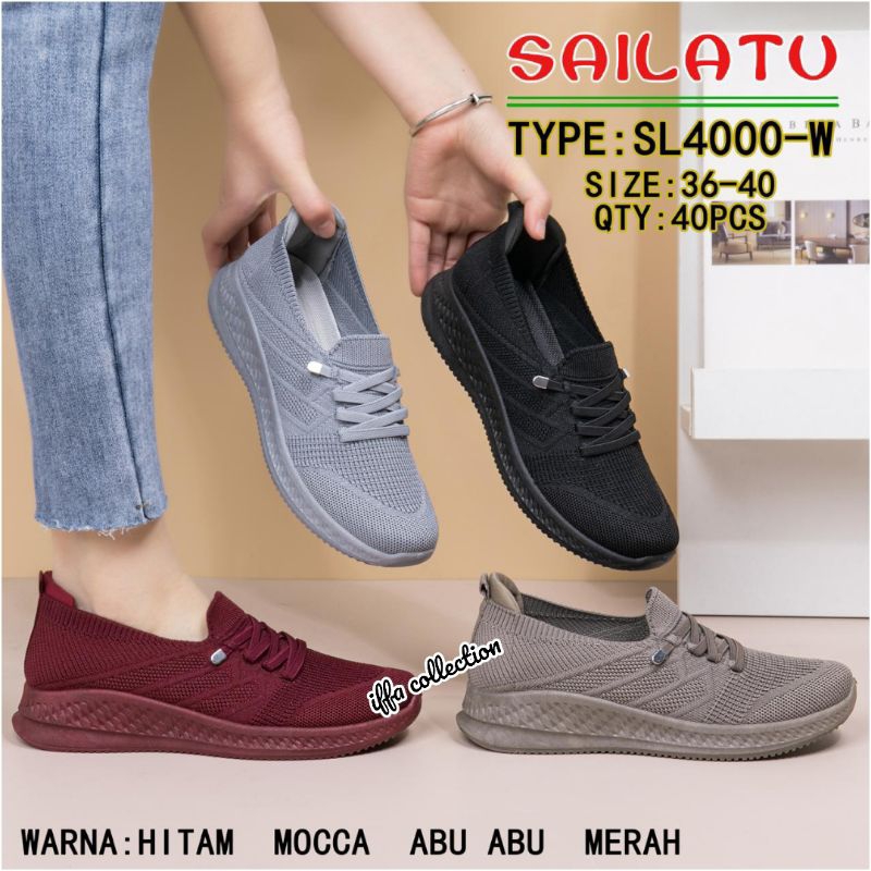 sepatu rajut import SL 4000 sailatu original