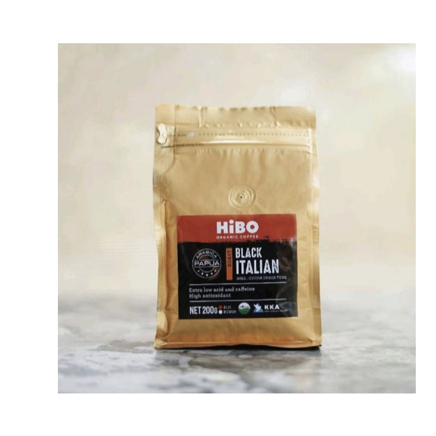 

rickydarman00 - Hibo Kopi Organik Arabika Black Italian Roast Bubuk 100 gram