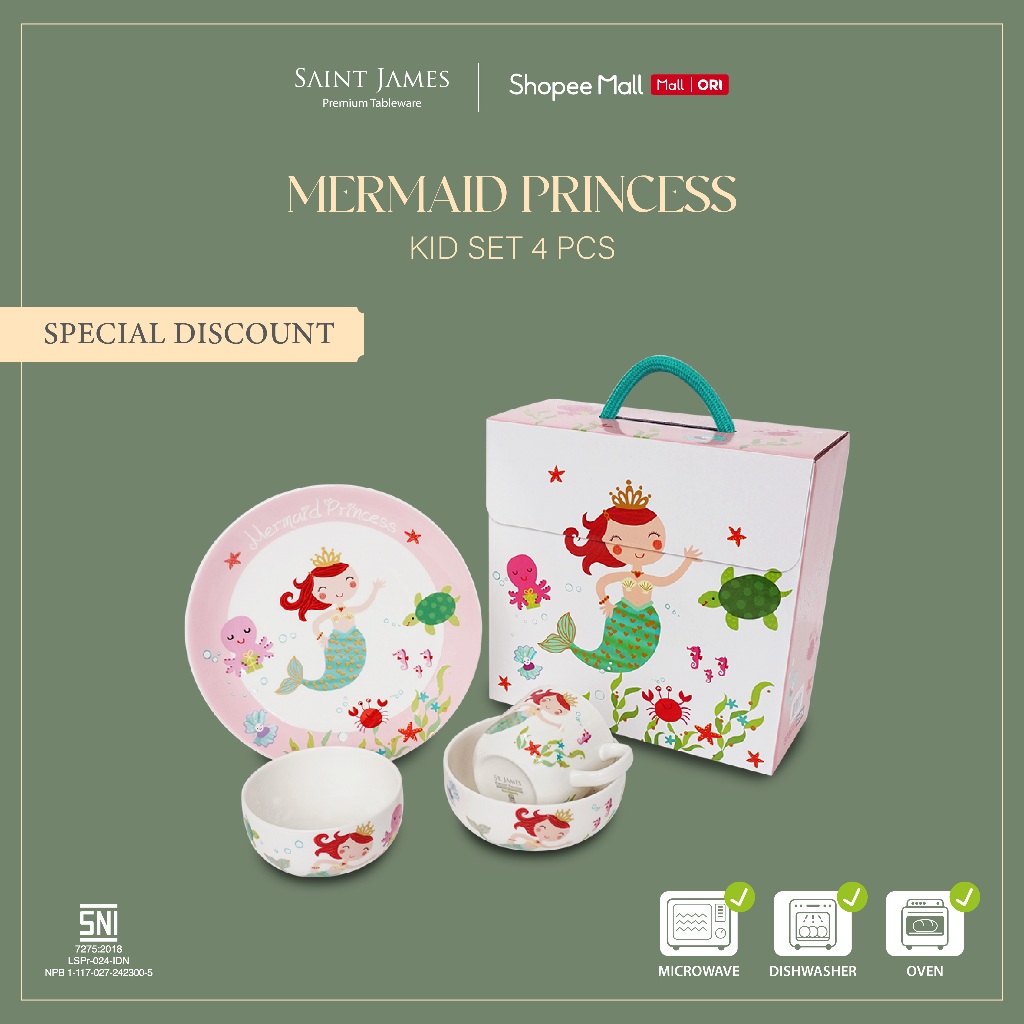 Kid Set Saint James Mermaid Princess 4 pcs