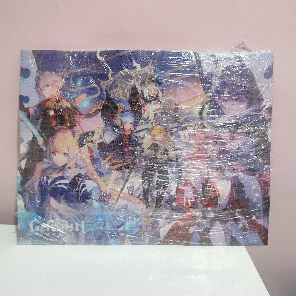 

event collab line x genshin. Impact papper bag mihoyo
