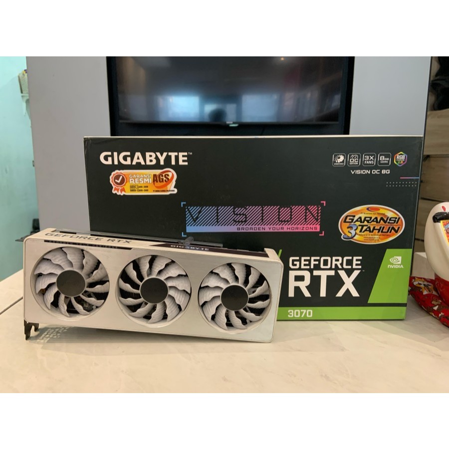 VGA NVDIA GIGABYTE RTX 3070 / RTX3070 VISION 8GB GDDR6 - 2ND