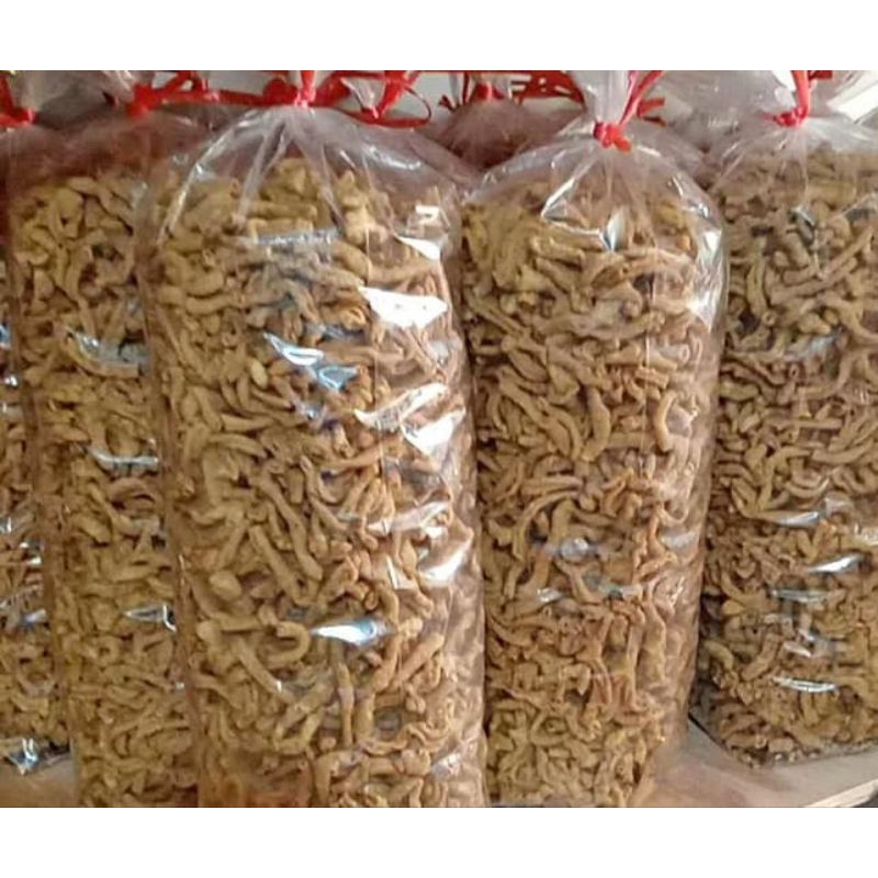 

keripik usus mentah gurih