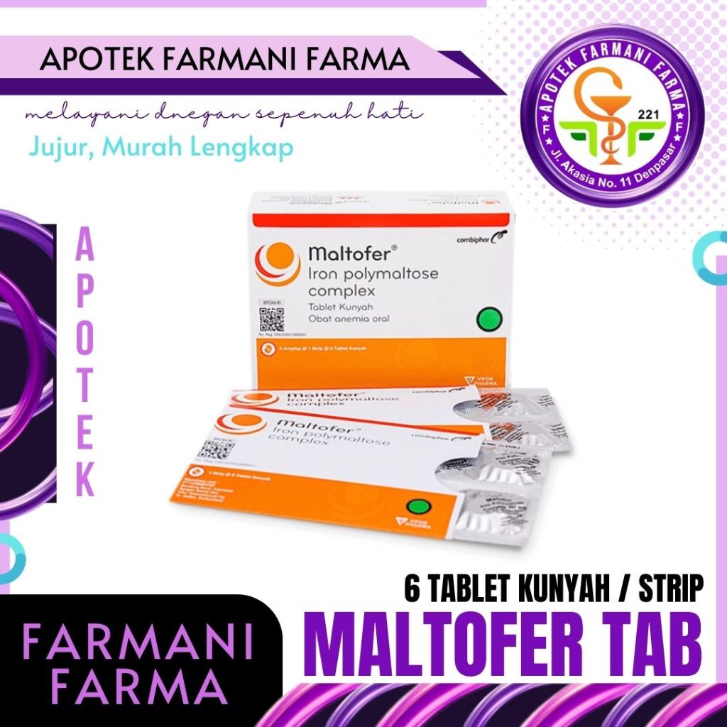 MALTOFER TABLET CHEW / TABLET TAMBAH DARAH/ANEMIA/ZAT BESI