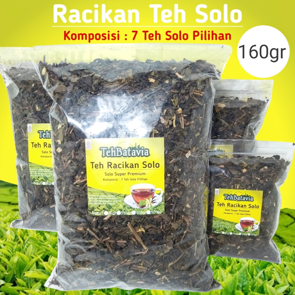 

Racikan Teh Solo Teh Batavia 7 Teh 160 gram Teh Racik Wangi Khas Racikan Paket Es Teh Solo Asli