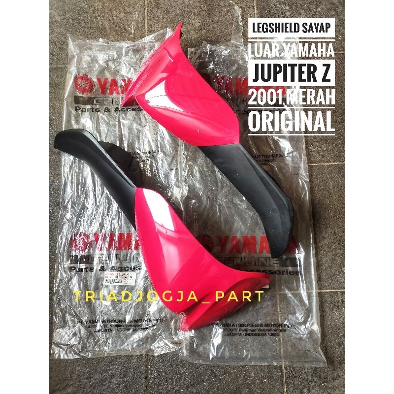 cover sayap luar legshield leksil jupiter z 2001 old lama merah cabe original P4
