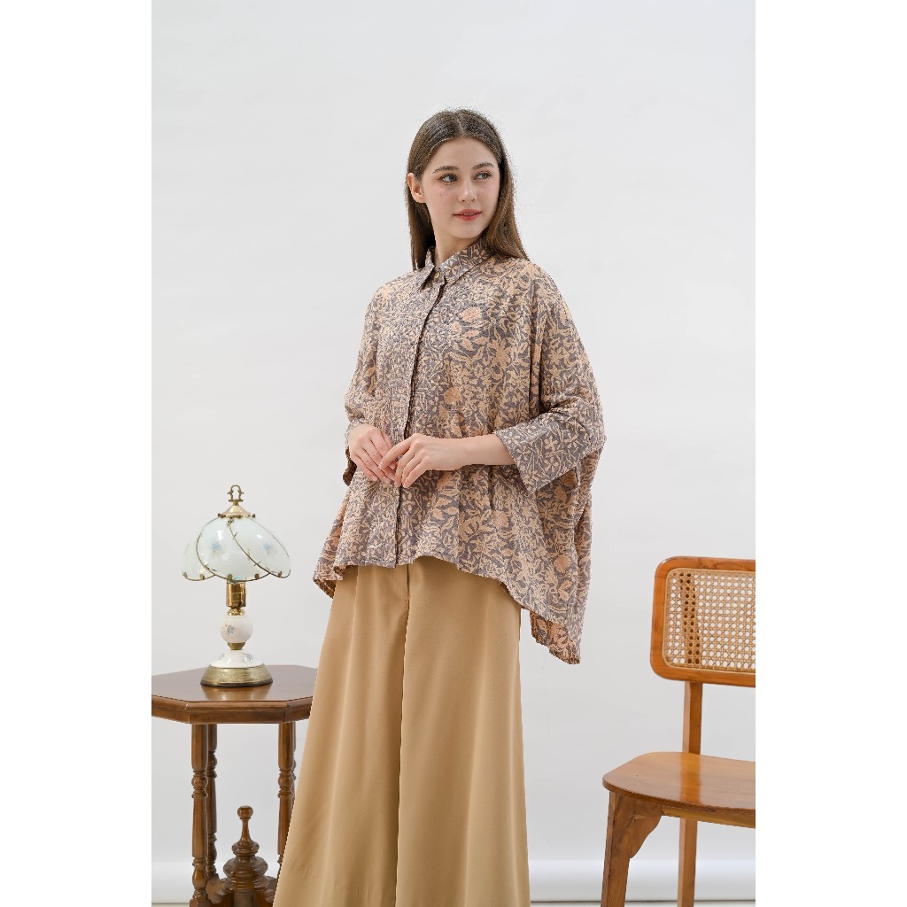 Menoor Batik | Tunik Batik Wanita Panjang/Pendek - Baju Muslimah Elegan Casual & Kantor