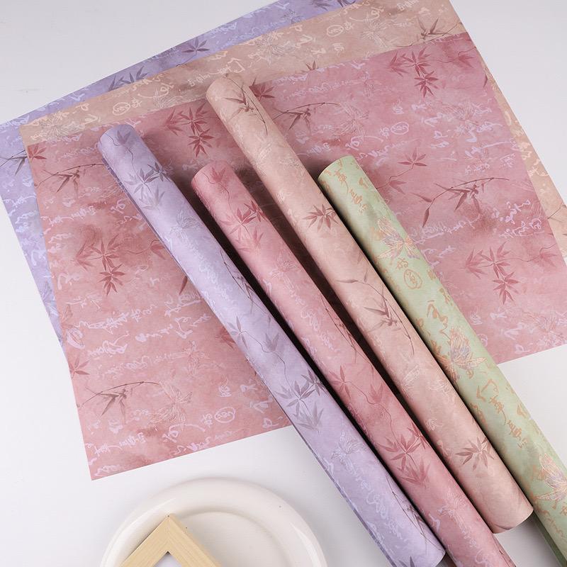 

10 Lembar Kertas Bunga Vintage Flower Paper Bouquet W12