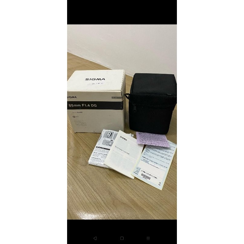 lensa sigma 85mm f1.4 for canon