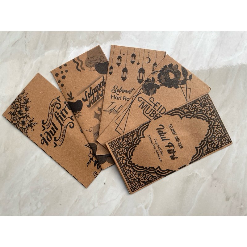 

Amplop Lebaran Rustic Panjang Isi 20 / 40