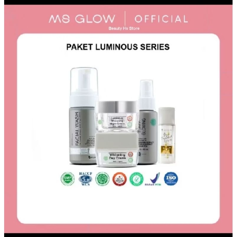 Paket luminous series ms glow free essence mini