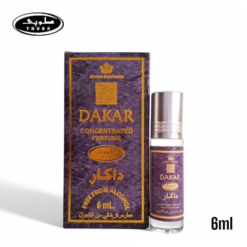 Minyak Wangi Dakar THUBA Kemasan 6ml Parfum Arabian Drakar Noir Non Alkohol