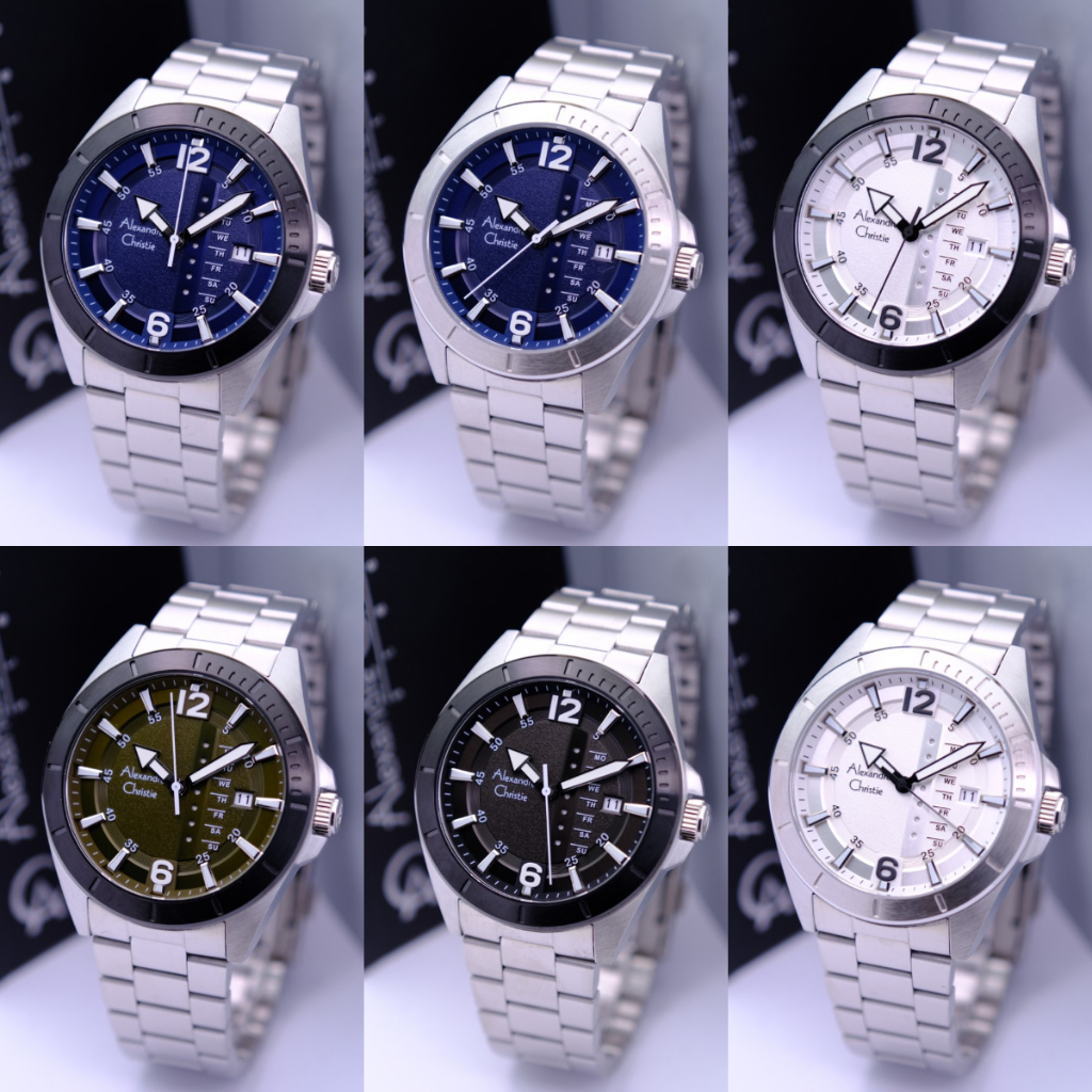 ORIGINAL Jam Tangan Pria Alexandre Christie AC 6535 / AC6535 Garansi 1 Tahun