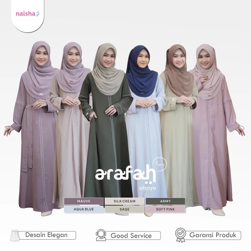SHAFIYAH | NAISHA OFFICIAL - ARAFAH ABAYA NEW COLORS Abaya Turkey