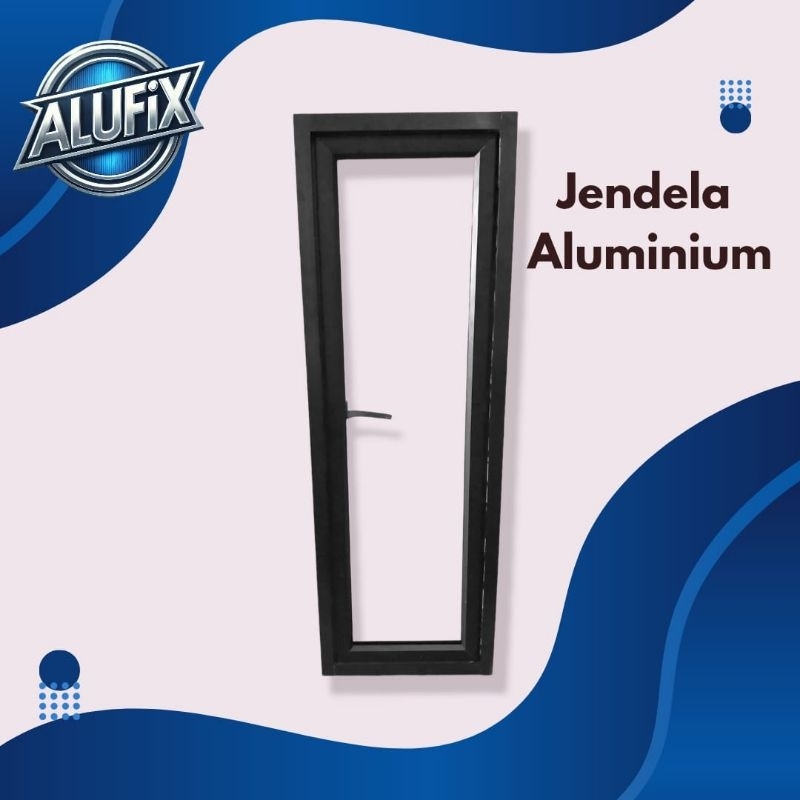 Jendela Aluminium 40x150 Ready stok Free Packing Kayu