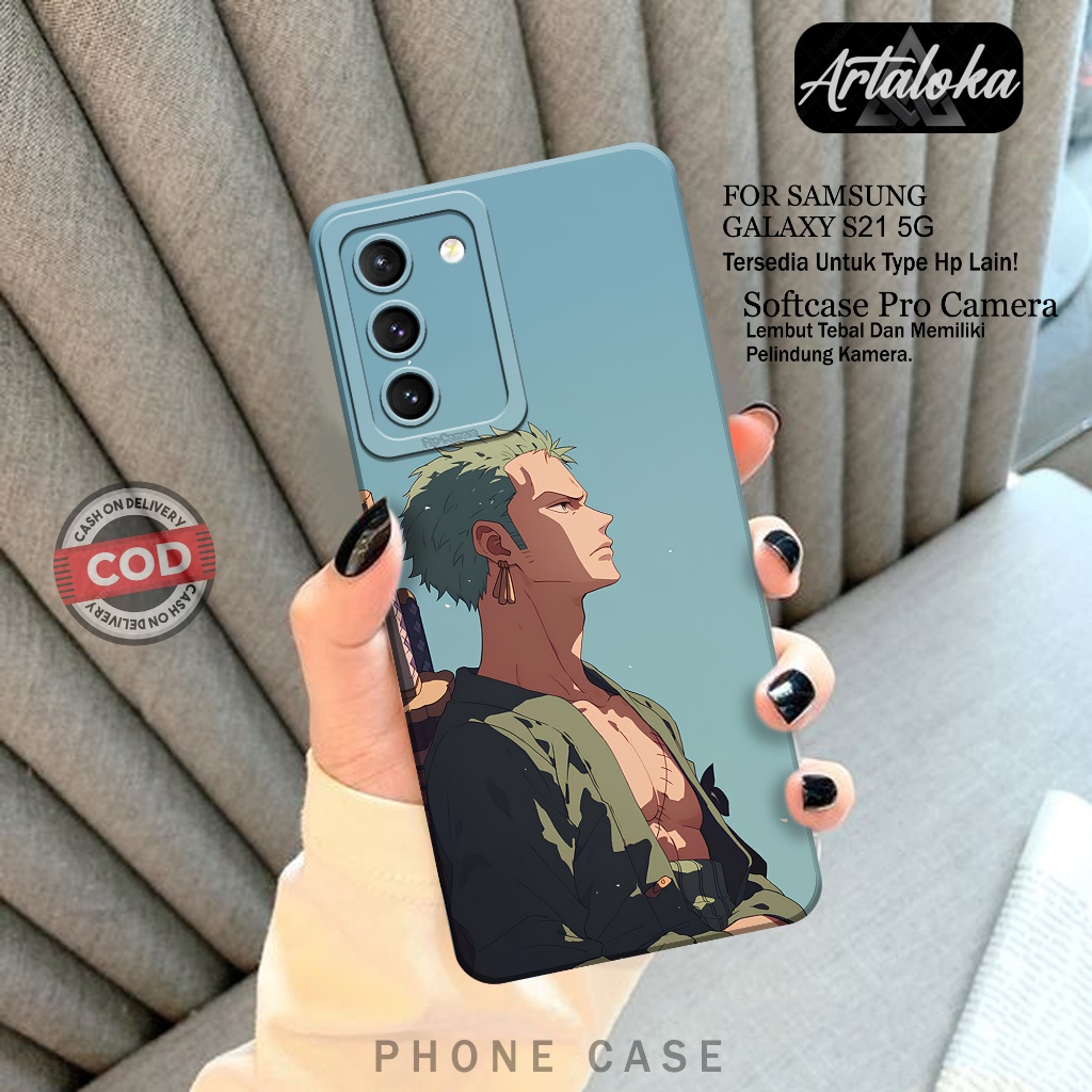 Case Hp Samsung Galaxy S21 5G Fashion Case Anime Case Samsung Galaxy S21 5G Silikon TPU Pro Camera C