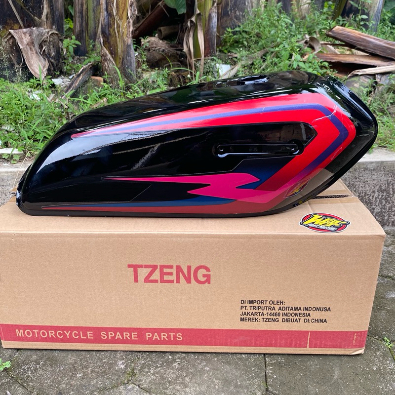 TENGKI RX SPESIAL RX S CKD SET SETRIPING LIS BODY MERAH HATI