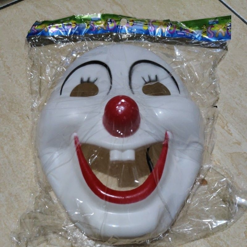 topeng badut clown / topeng pesta / topeng lucu hidung merah