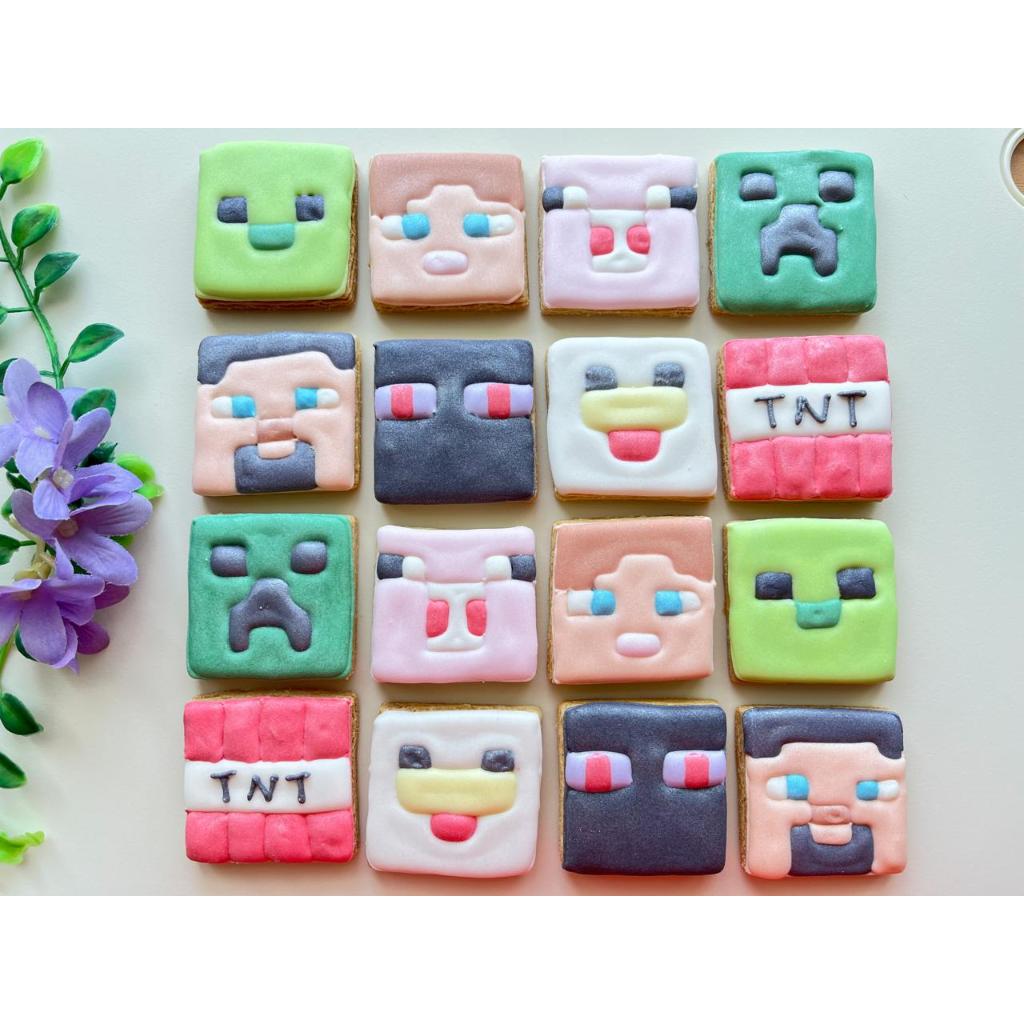 

Cookies character MINECRAFT - Sugar cookies / Kukis hias