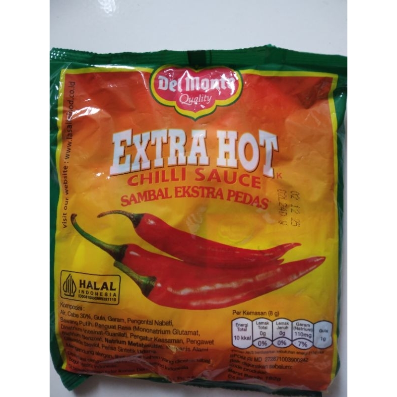

Delmonte Saus Extra Hot Kemasan 1 Pack isi 24 Sachet