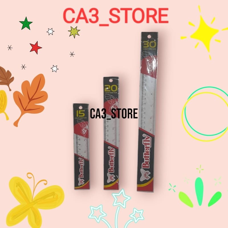 

Penggaris Butterfly/Garisan Butterfly 30 CM /Mistar
