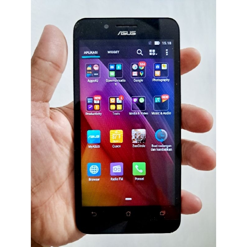 Asus Zenfone C  Z007 4G Second Normal ( Jual hp tanpa baterai )