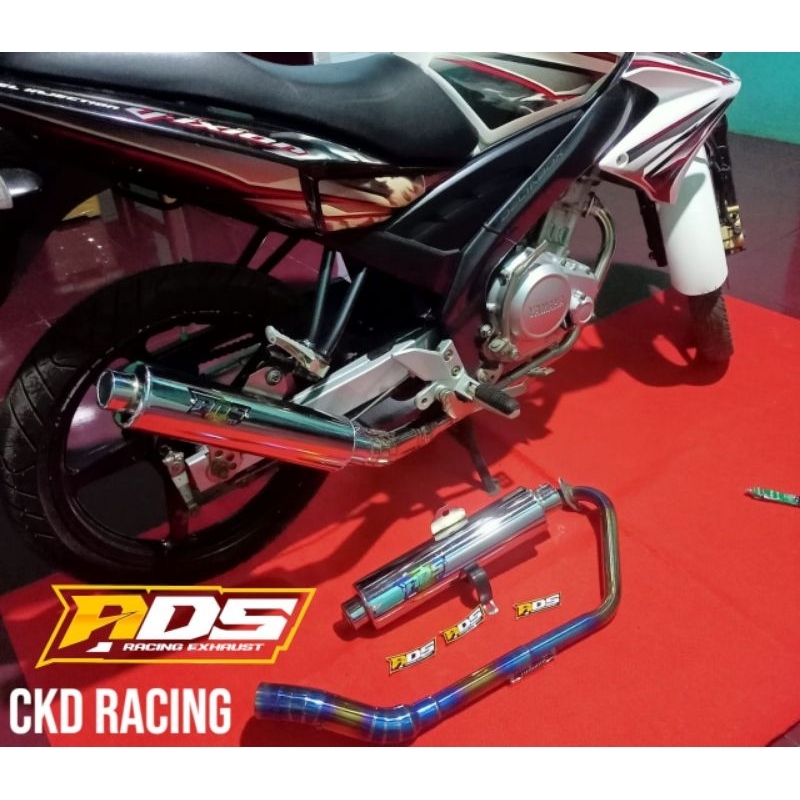 KNALPOT CKD RACING SATRIA FU SUARA BASS ADEM PNP SATRIA FU/VIXION/SONIC/CB150R old/CB150R new/JUPITE