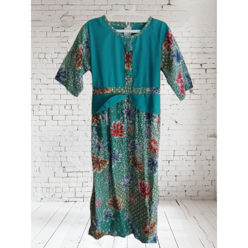 Prelove Dress Panjang Batik Anak Perempuan Usia 5-7 Tahun