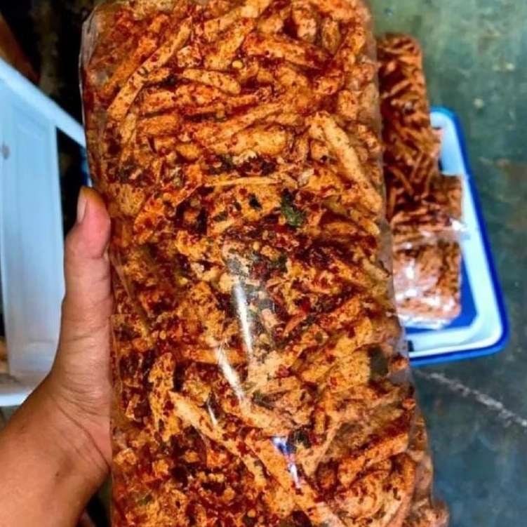 

basreng viral pedas daun jeruk 1kg