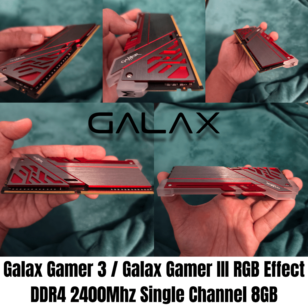 RAM Galax Gamer 3 / Galax Gamer III RGB Effect DDR4 2400Mhz Single Channel 8GB PC19200