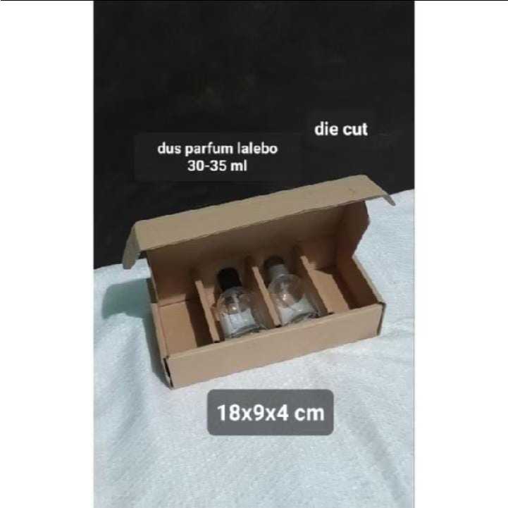 

Kardus/boxdiecut/kotak,parfum lalebo 18x9x4 cm partisi kotak 4 botol